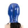 BDSMaster Cagoule en Latex Texie Bleu